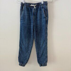 H&M Kids Boys Blue Denim Lined Jogger Jeans